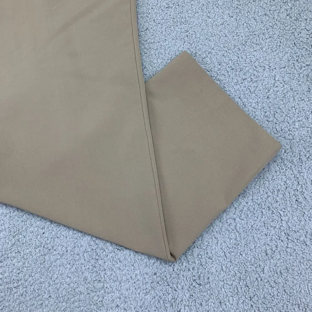 Van Heusen Pants Mens Size 36 Tan Mid-Rise Slash Pocket Straight Leg Stretch‎